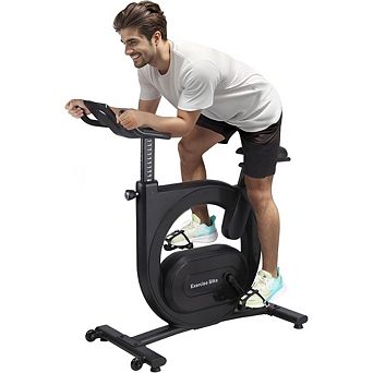 Exercise Bike for Home, Electromagnetic Indoor Cycling Bike with 32-Level Resistance, Quiet Drive