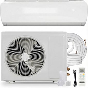 9000 BTU Mini Split AC/Heat Pump 19 SEER2, 3-in-1, Covers 450 Sq.ft, 115V