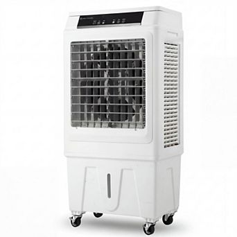 Evaporative Air Cooler, 3000CFM Swamp Cooler with Remote,4 Ice Packs,10.3 Gallon Portable Cooler