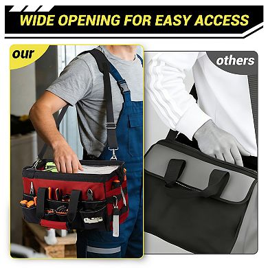 Oxford Cloth Tool Bag Portable Tool Organizer Durable Tool Carrier Handy Tool Storage Pouch