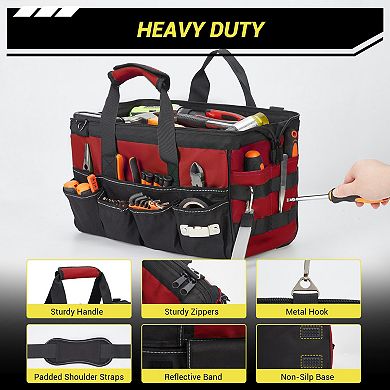 Oxford Cloth Tool Bag Portable Tool Organizer Durable Tool Carrier Handy Tool Storage Pouch
