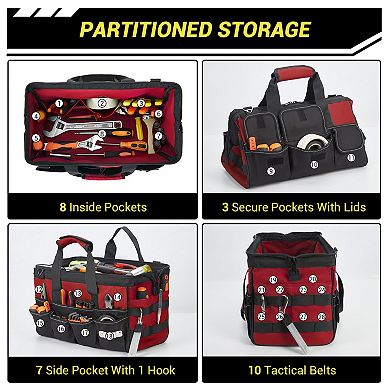 Oxford Cloth Tool Bag Portable Tool Organizer Durable Tool Carrier Handy Tool Storage Pouch