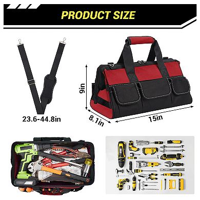 Oxford Cloth Tool Bag Portable Tool Organizer Durable Tool Carrier Handy Tool Storage Pouch