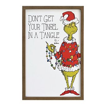 Dr. Seuss The Grinch Tinsel in a Tangle Wall Art