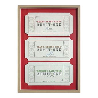 Dr. Seuss The Grinch Framed Ticket Art