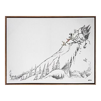 Dr. Seuss The Grinch Framed Grinch Mountain Wall Art