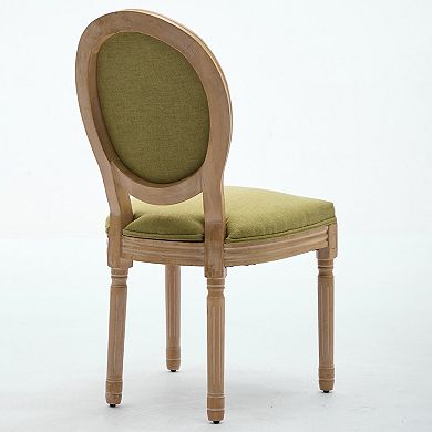 Pnronnc Solid Wood Frame Dining Chair French Accent Chairs Vanity Chairs Lounge Chairs