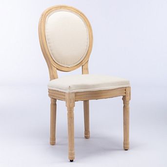 Pnronnc Solid Wood Frame Dining Chair French Accent Chairs Vanity Chairs Lounge Chairs