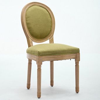 Pnronnc Solid Wood Frame Dining Chair French Accent Chairs Vanity Chairs Lounge Chairs