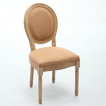 Pnronnc Solid Wood Frame Dining Chair French Accent Chairs Vanity Chairs Lounge Chairs