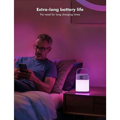 Touch Dimmable RGB Table Lamp, Rechargeable Cordless LED Bedside Mood Lamp