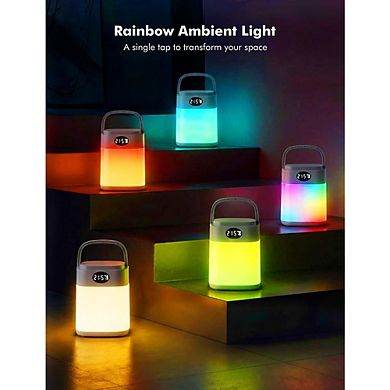 Touch Dimmable RGB Table Lamp, Rechargeable Cordless LED Bedside Mood Lamp