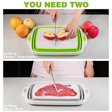 2-Pack Collapsible Cutting Board & Sink