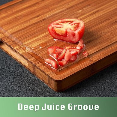 16x11" Wood Cutting Board with Handles