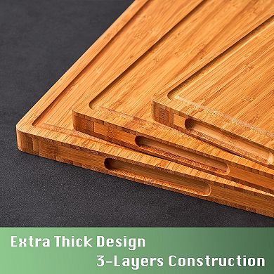16x11" Wood Cutting Board with Handles