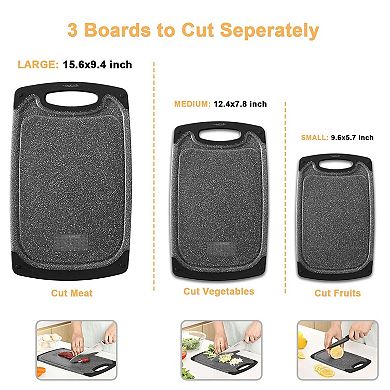 3-Piece Non-Slip Cutting Board Set