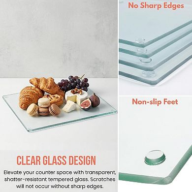 4-Pack Tempered Glass Cutting Boards