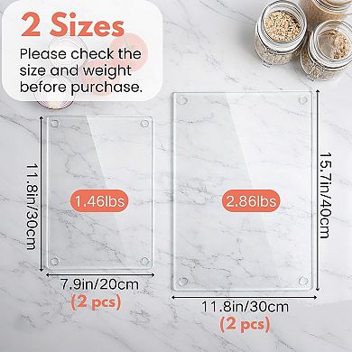 4-Pack Tempered Glass Cutting Boards