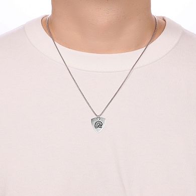 Men's LYNX Eagle Shield Pendant Necklace