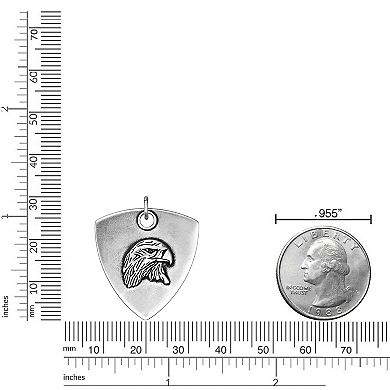 Men's LYNX Eagle Shield Pendant Necklace