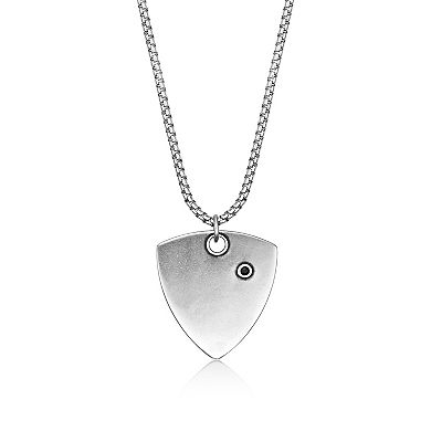 Men's LYNX Eagle Shield Pendant Necklace