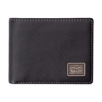 Men's Levi's RFID Leather Passcase Wallet with Bill Divider