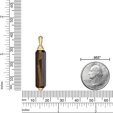 Men's LYNX Tiger Eye Pendant Necklace