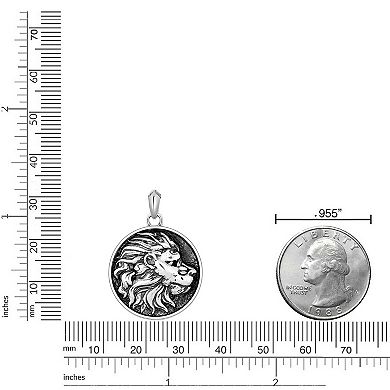 Men's LYNX Gemstone Lion Pendant Necklace