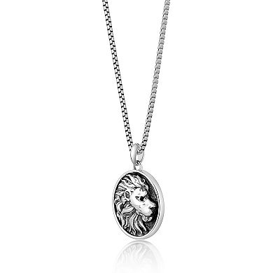 Men's LYNX Gemstone Lion Pendant Necklace