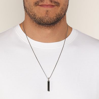 Men's LYNX Onyx Pendant Necklace