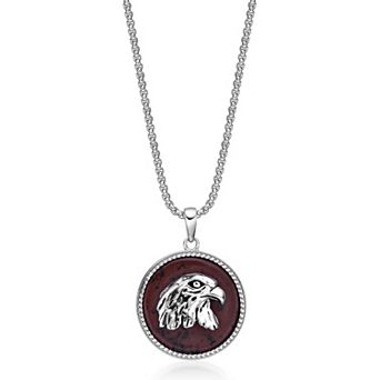 Men's LYNX Brown Obsidian Eagle Pendant Necklace