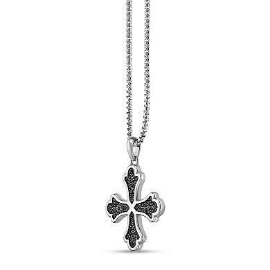 Men's LYNX Cross Pendant Necklace