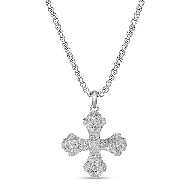 Men's LYNX Cross Pendant Necklace