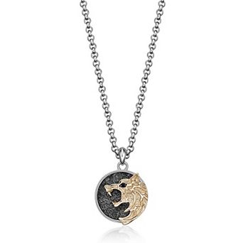 Men's LYNX Two-Tone Pendant Necklace