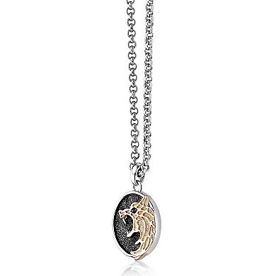 Men's LYNX Two-Tone Pendant Necklace