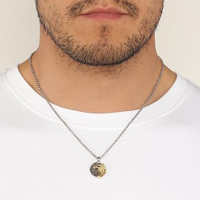 Men's LYNX Two-Tone Pendant Necklace