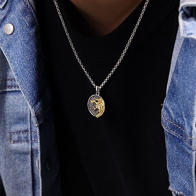 Men's LYNX Two-Tone Pendant Necklace
