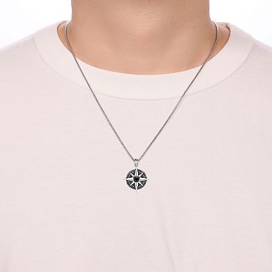 Men's LYNX Star Gemstone Pendant Necklace