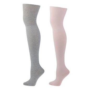 Girls Elli by Capelli 2-Pack Midweight Tights