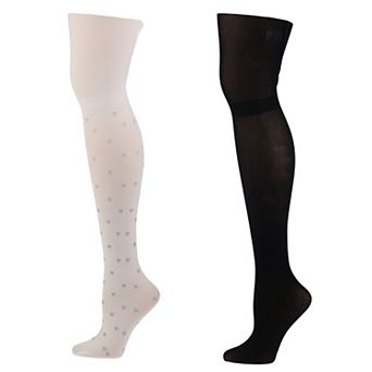Girls Elli by Capelli 2-Pack Midweight Microfiber Tights