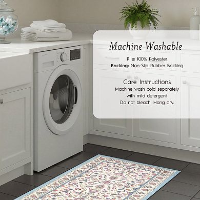 Laura Ashley Washable Printed Chenille Rugs