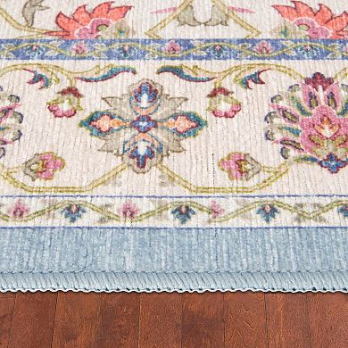 Laura Ashley Washable Printed Chenille Rugs