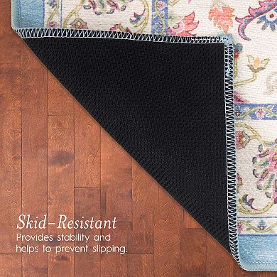 Laura Ashley Washable Printed Chenille Rugs
