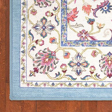 Laura Ashley Washable Printed Chenille Rugs