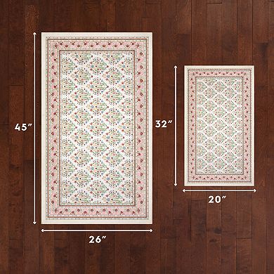 Laura Ashley Chenille Rug 2-Piece Set