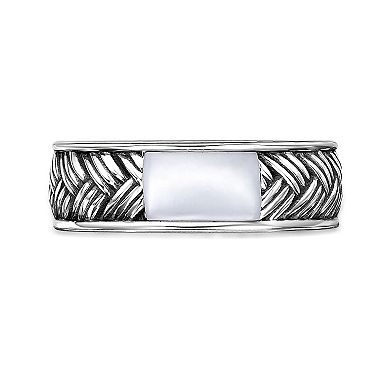 Men's LYNX Silver Gemstone Ring