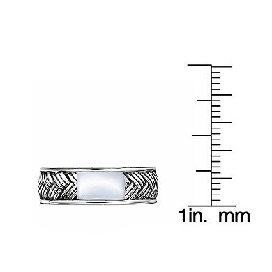 Men's LYNX Silver Gemstone Ring