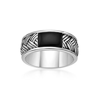 Men's LYNX Silver Gemstone Ring