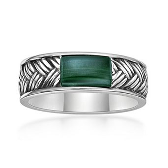 Men's LYNX Silver Gemstone Ring