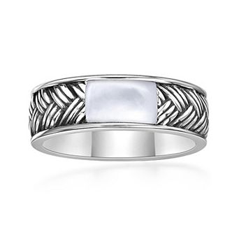 Men's LYNX Silver Gemstone Ring